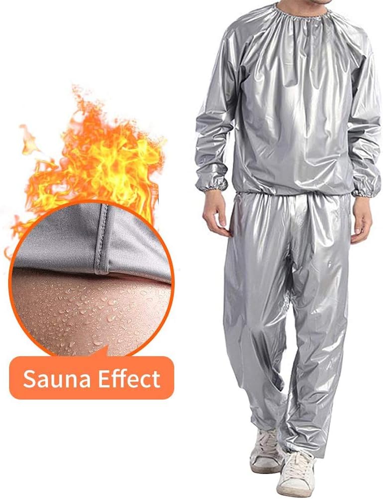 Ahagut Weight Loss Suit Sauna Suit Tracksuit Sports Suit Women Sauna Suits Sweat Suit Slimming Anti Rip Fitness Track Jacket (4XL)
