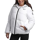 Reebok Women's Puffer Jacket - Comfort Stretch Zip Up Hooded Jacket with Fur Lining - Warm Quilted Jackets for Women (S-XL)