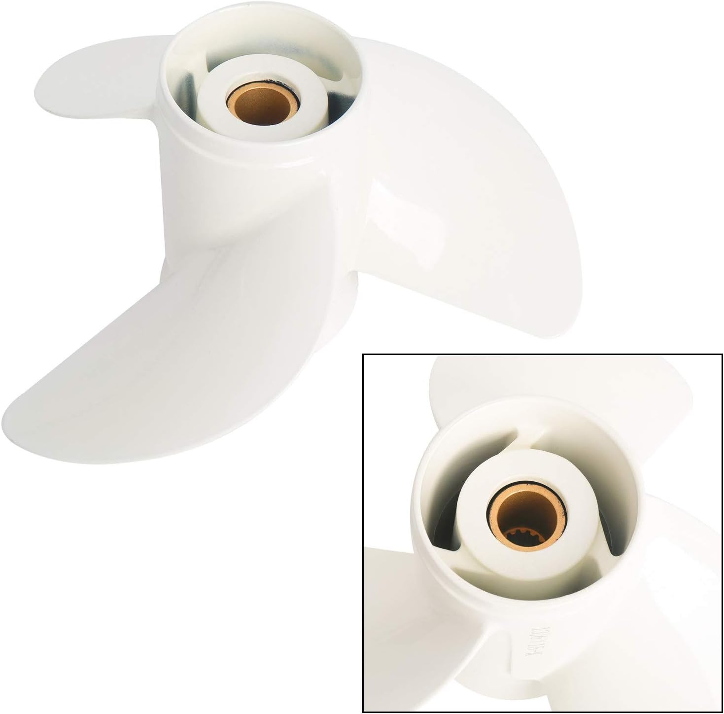 Amarine Made Boat Propeller Aluminum Alloy for Yamaha Outboard Engines 6E5-45947-00-EL : Sports & Outdoors
