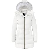 ZSHOW Women's Winter Coat Warm Quilted Thigh-Length Puffer Jacket with Removable Hood