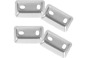 KALLORY 4pcs Stainless Steel Mounting Washer 43x27mm for Bath Towel Rack and Toilet Roll Holder Replacement