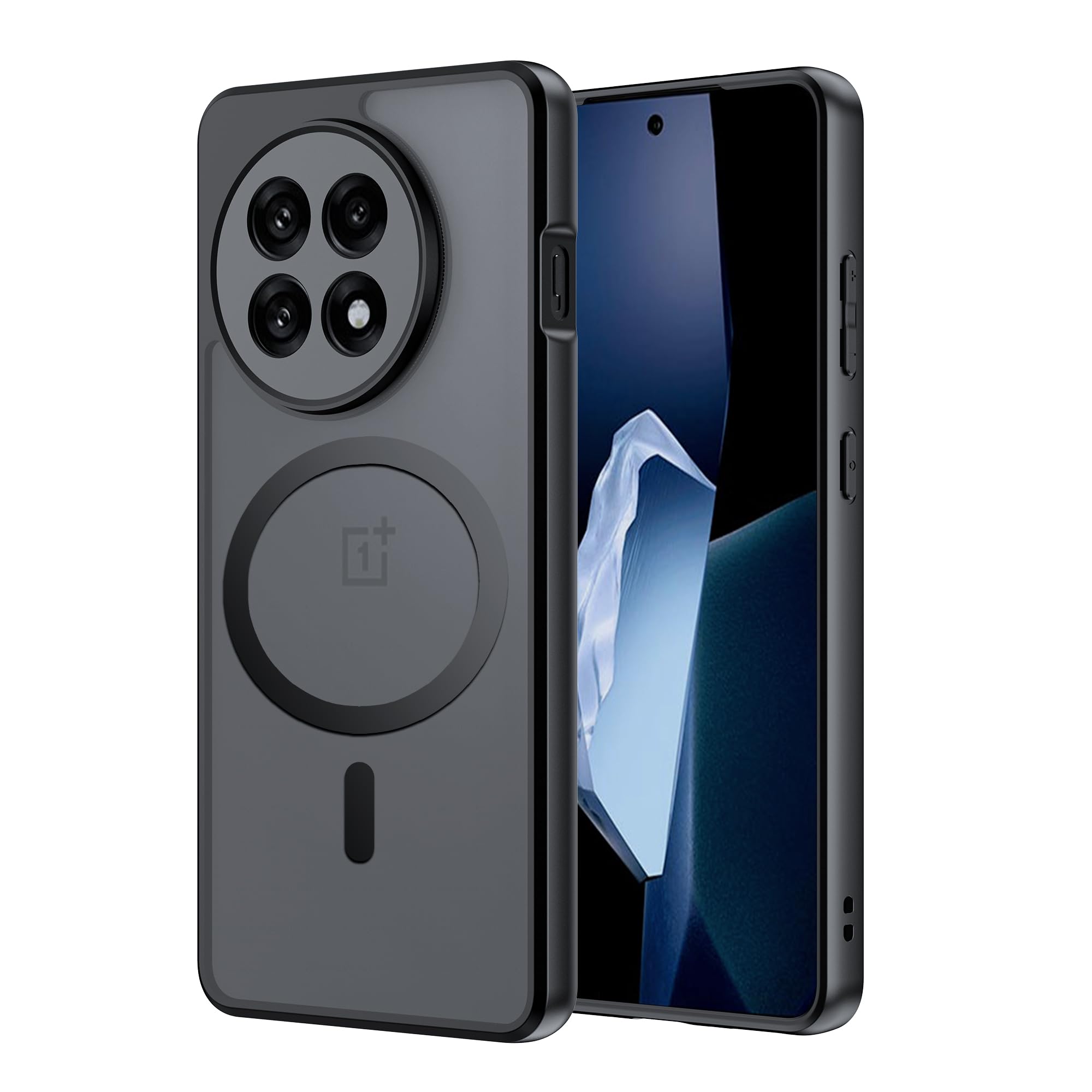 Photo 1 of Suttkue for OnePlus 13R Case,high qualit,PC Material?Scratch Resistant,Anti-Skid-Black