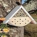 EXQUIS HOME Garden Bee House Outdoor Garden Decor for Solitary Bees, Insect Hotel for Bee Lovers, Idea for Bee Keepers