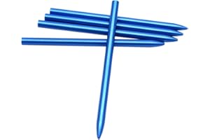 KEEJEA 5 Pack Aluminum 550 Paracord Fids 3 1/2inch Lacing Needle Stitching Needles for 4mm Paracord Lanyard (Blue)