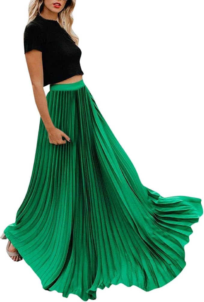 TOTOD Skirts Clearance, Fashion Women High Waist Pleated A