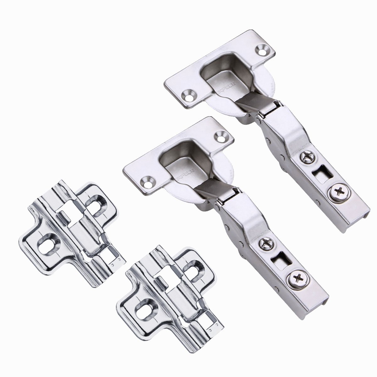 HAFELE 95 Degree Half Overlay Hydraulic Damper Hinge 40mm for Kitchen Cabinet Cupboard Wardrobe Heavy Thick Door Soft Close Hinges Cushioning Buffering Germany Brand Pack of 2