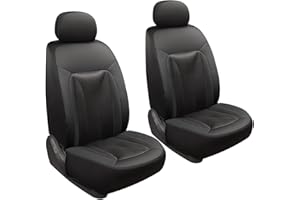 GIANT PANDA Fit Subaru Outback Forester Crosstrek Legacy Impreza Front Car Seat Cover, 3D Air Mesh Breathable Seat Protector（Black 2-Pack