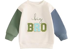 Koijhnb Baby Girls Big Sister Little Sister Sweatshirt Toddler Boy Brother Pullover Tops Sibling Lil Brother Matching Clothes
