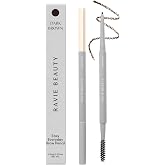 Ravie Beauty Easy Everyday Brow Pencil, Hair-Like Strokes, Dark Brown | 1.2mm Precise Tip with Spoolie for Blending, Korean Beauty Formula, Vegan