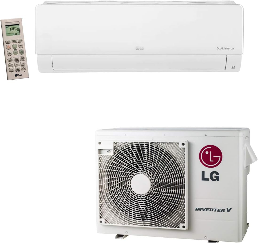 LG LS243HLV 22000 BTU High Efficiency WiFi Accessible Single Zone Mini Split System with Extended Pipe - Energy Star SEER 21.5