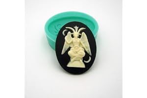 Findings Stop Brand Silicone Mold Baphomet Cameo Flexible for Crafts, Jewelry, Resin, Scrapbooking, Polymer Clay