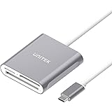 Unitek USB C SD Card Reader, Aluminum 3-Slot USB 3.0 Type-C Flash Memory Card Reader for USB C Device, Supports SanDisk Compa