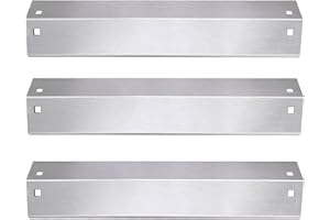 Criditpid Heat Plates Shield Replacement Parts for Char griller 5050, 5650, 3001, 5072, 3008 Grill, Stainless Steel Heat Tent Burner Cover Flame Tamers for Chargriller Duo 5050, King Griller 3008 5252