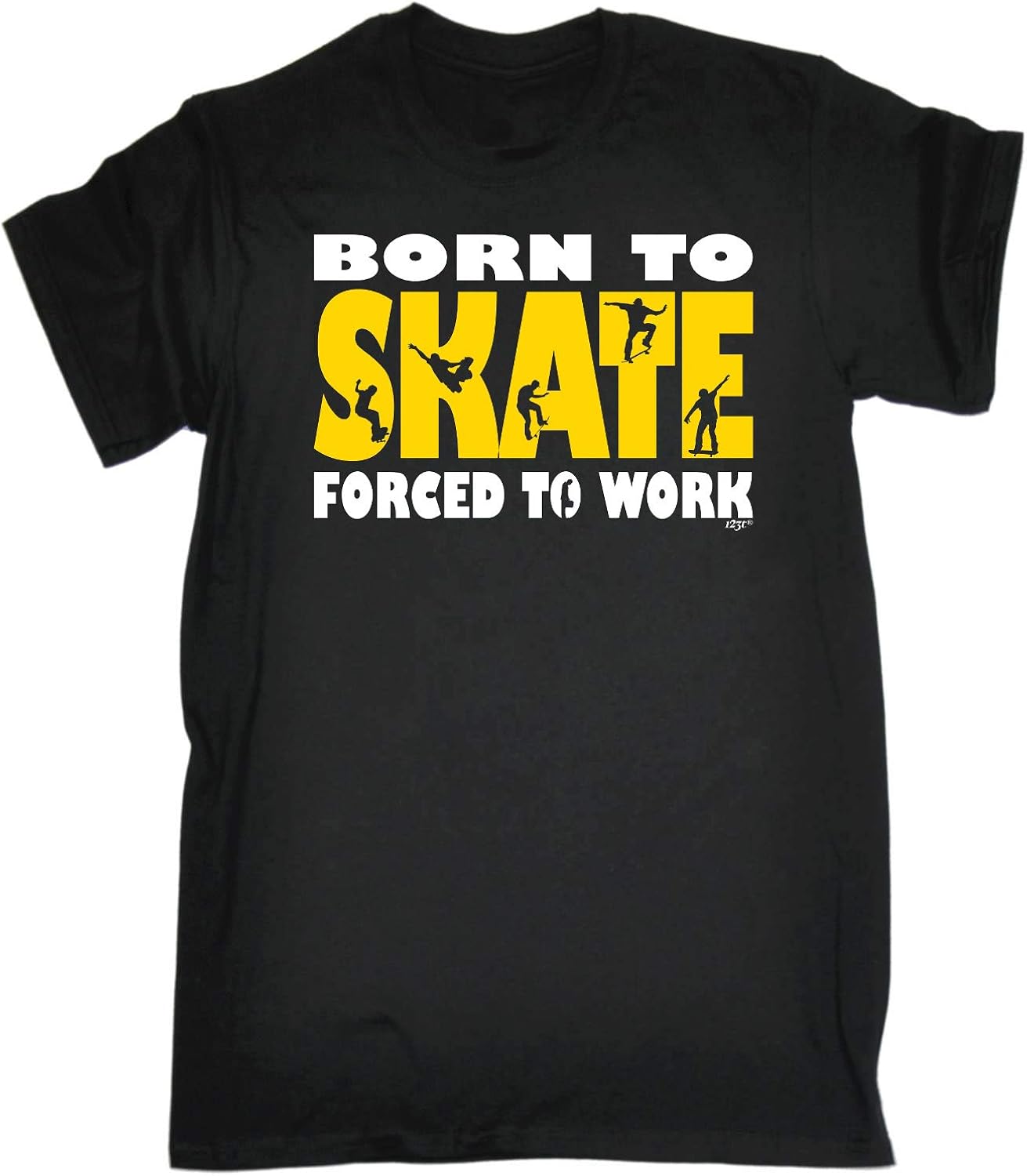 Funny Tee Born to Skate Skateboard Mens TShirt Amazon.co.uk Clothing