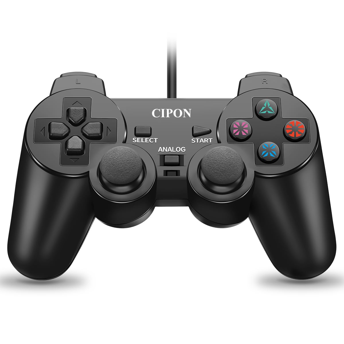 Cipon Wired Controller for PS-2 Console, Black