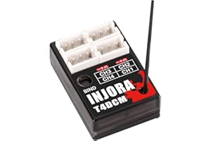 INJORA 4CH T4DCM Compact Receiver for INJORA Transmitter T6DC T6DCG T6M (21.5 * 14.5 * 6.8mm)