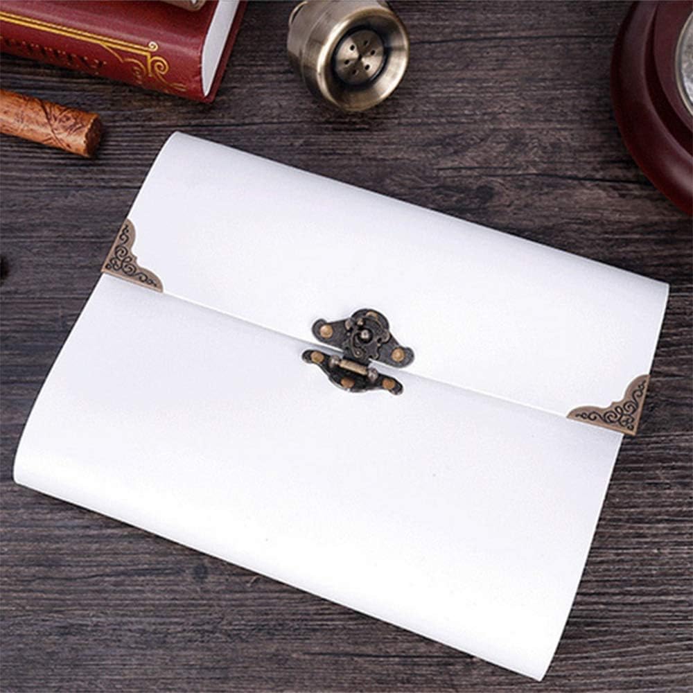 MeGaLuv Photo Album, Leather Photo Scrapbook Memory Book Hand Made DIY Albums with 30 Sheets