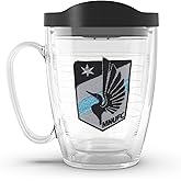 Tervis MLS Minnesota United FC - Primary Logo Made in USA Double Walled Insulated Tumbler Travel Cup Keeps Drinks Cold & Hot, 16oz Mug with Handle, Classic