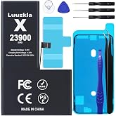 Luuzkla 23900mAh Battery Compatible with iPhone X, (New Upgrade) Super Capacity Battery Replacement Compatible with iPhone X, with Full Tool Kits-0 Cycle High Capacity-24 Months Service
