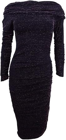 rachel roy pleated metallic wrap dress