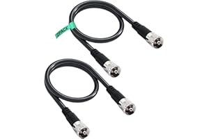 UD UNIQUE DICE Coax Cable RG8X UHF PL259 Male to Male, RG8X Coaxial Cable 50 Ohm, Low Loss CB Antenna Cable for Router Antenna Analyzer SO239 Cable ,Ham Radio, Antenna Analyzer, Dummy Load and SWR Meter