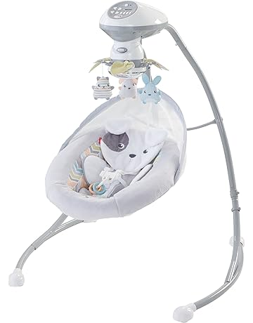 Fisher-Price Sweet Snugapuppy Swing, Dual Motion Baby Swing with Music, Sounds and Motorized Mobile