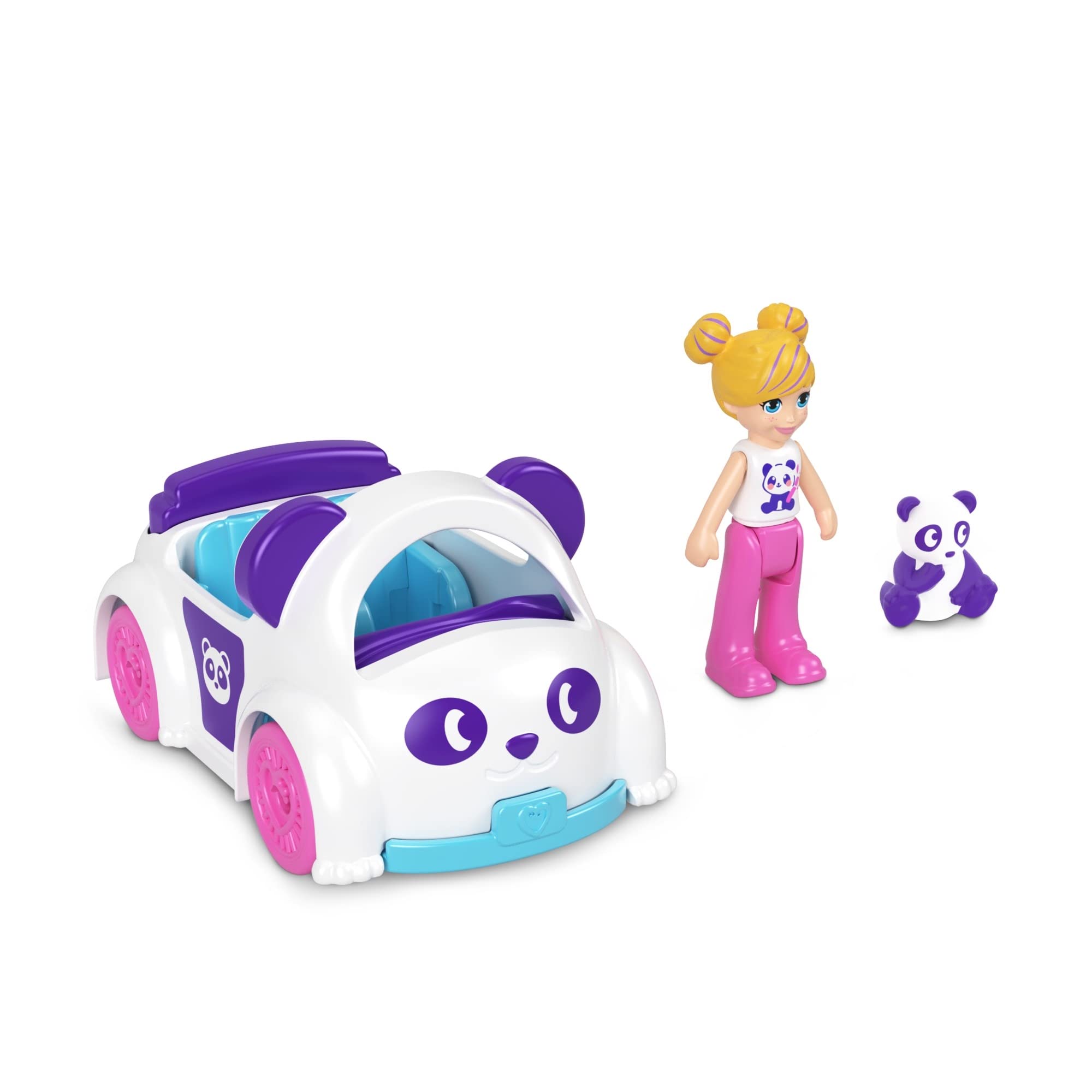 Polly Pocket Pollyville Vehicle Accesory & Character Playsets - (White Car HKV56)