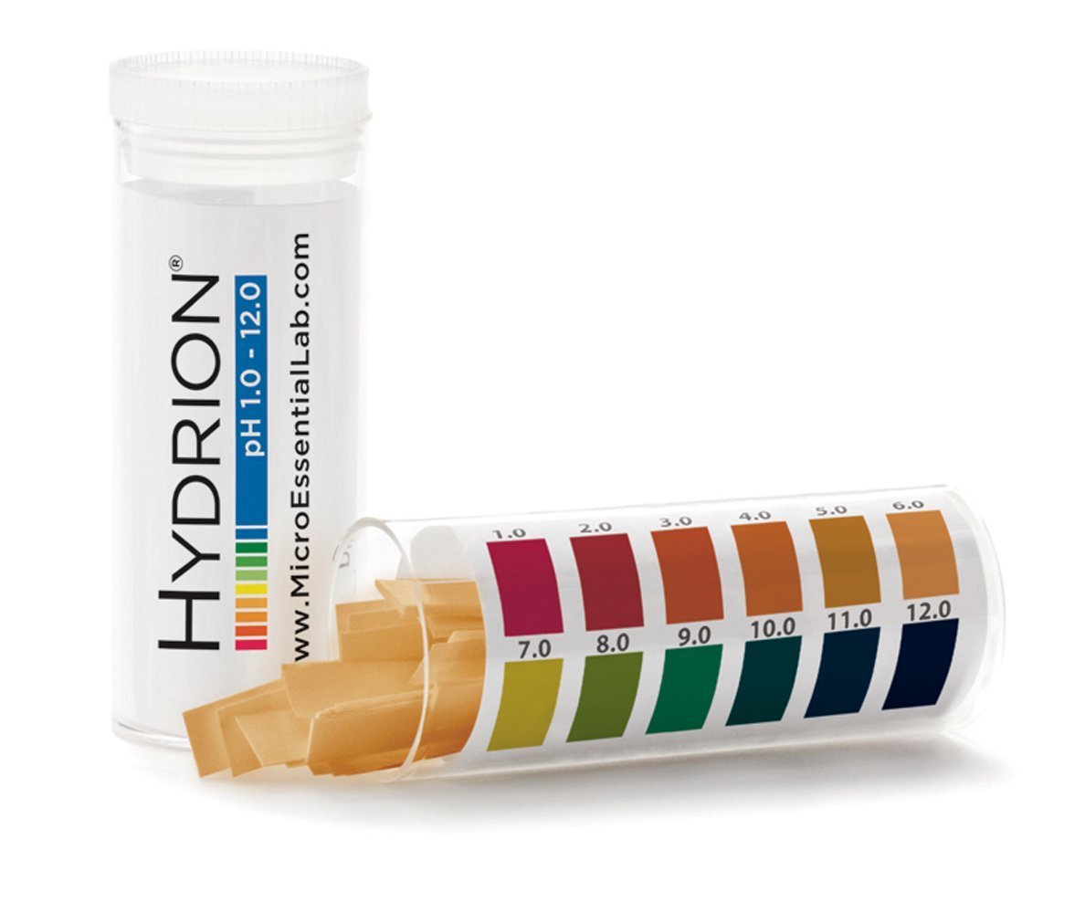 Hydrion pH Strips ph range 112 100 strips per vial Buy
