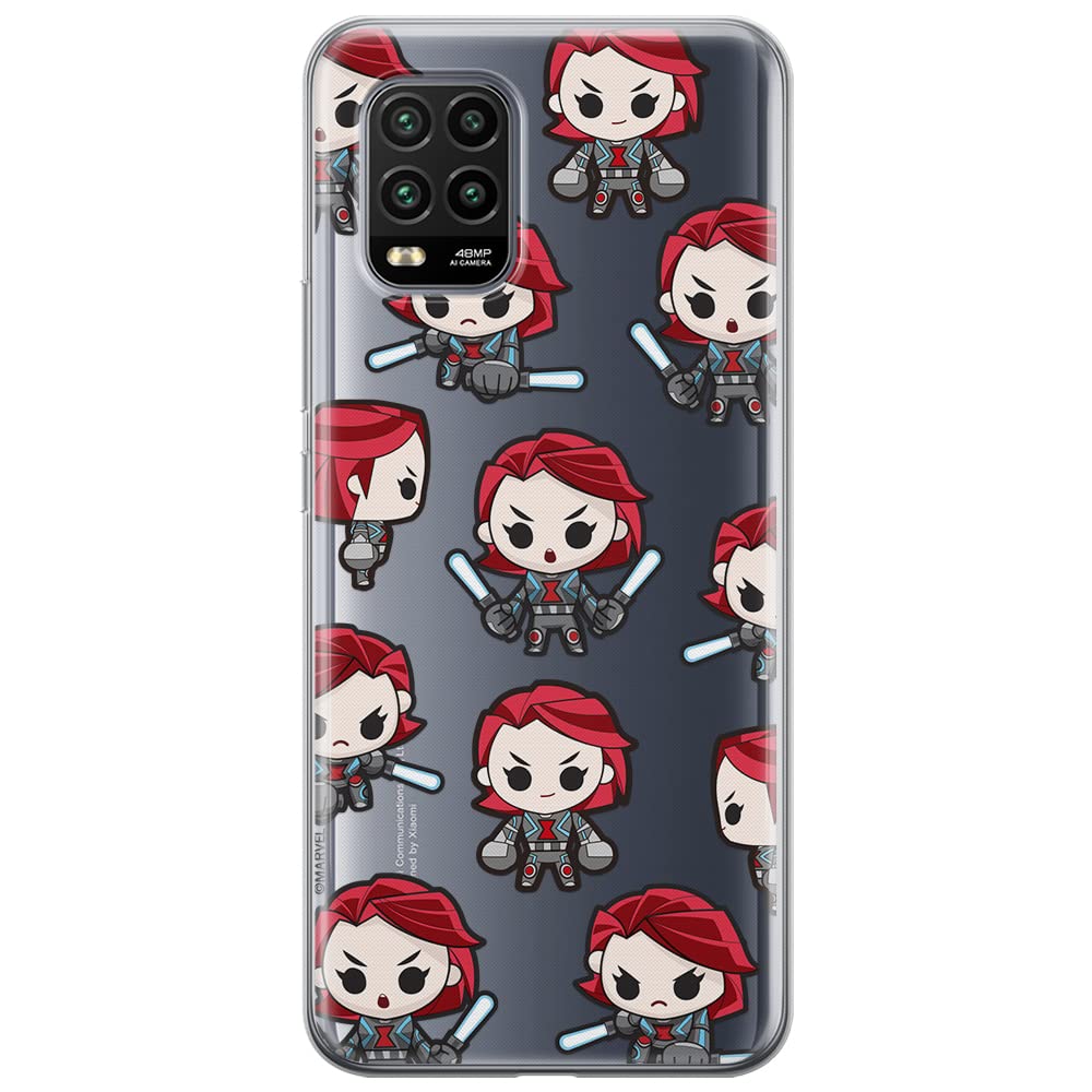 ERT GROUP mobile phone case for Xiaomi MI 10 LITE original and officially Licensed Marvel pattern Black Widow 013 optimally adapted to the shape of the mobile phone, partially transparent