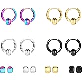 Surgical Stainless Steel Small Hoop Earrings 10mm/12mm/14mm Huggie Hoop Earrings for Women and Men