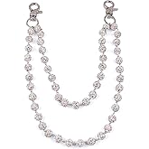 Sparkly Ceramic Beads Wallet Chain - 10mm Shiny Bohemian Purse Jean Pants Chains for Men Women Fashion Accessories