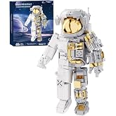 NETEHU Space Astronaut Building Block Toys, 880 Pieces Mini Bricks for Adult, Space Astronaut Building Block Sets
