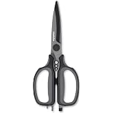 MATRLVIBE Come Apart Kitchen Shears Heavy Duty Scissors For Food | Ultra Sharp Serrated Blade,Titanium Coated,Japanese 420J Steel,TPR Soft Grip Handle,All Purpose for Meat,Fish,Vegetables