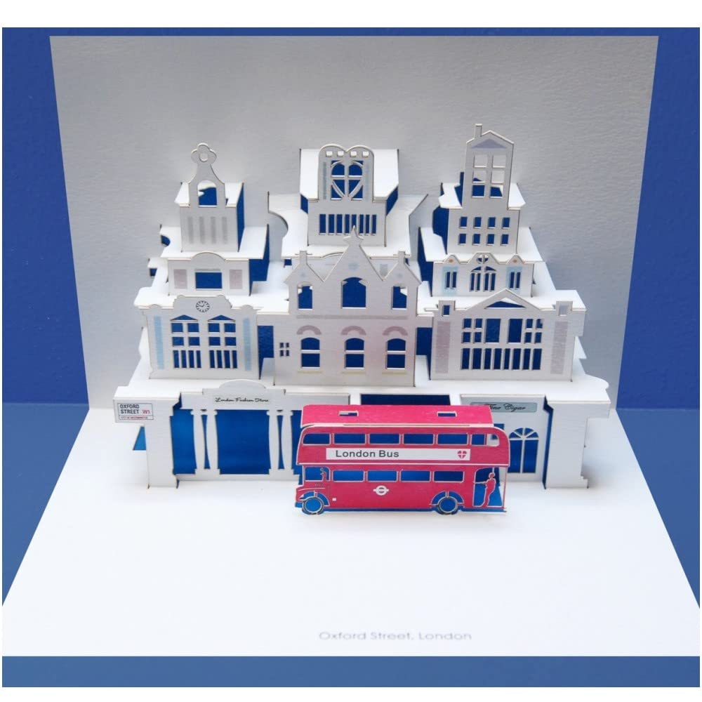 Forever Handmade Cards Pop Ups POP35 - Red Bus (London) - Laser Pop Up Card