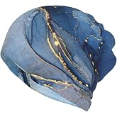 Skull Beanie Hat Baggy Slouchy Skull Chemo Beanies Cap Stretch Scarf Head Wrap Hip Hop Hats for Men Women Winter