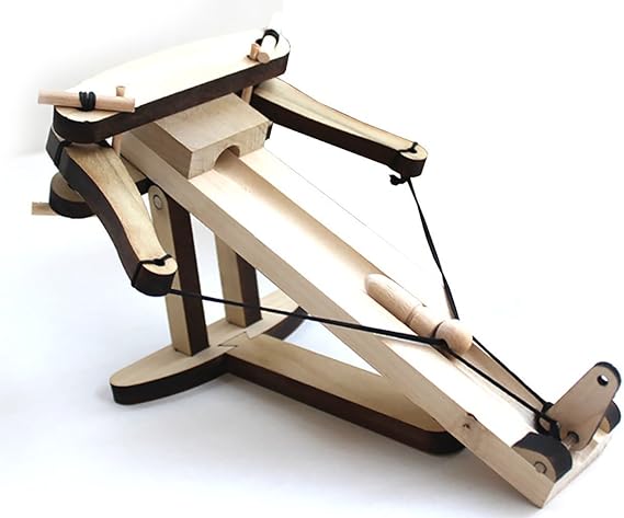 Abong Ballista Wooden Miniature Tabletop Desktop Warfare Kit Easy Assembly And Reliable Performance With Detailed Full Color Instruction Guide