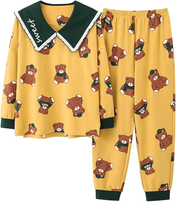 Amazon 三好優品 パジャマ 長袖 レディース 綿 上下セット ルームウェア おしゃれ 通気 肌に優しい 部屋着 寝巻き 春 夏 秋 冬用 プレゼント パジャマ ルームウェアセット 通販