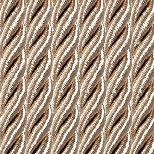 Home Queen Rope Tie Backs for Window Curtain with 4 Hooks, Hand Knitting Buckle Cord Drapery Holdbacks, 4 Pieces, Taupe
