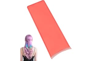 AJCOTAHM Balayage board, hair dye tools with teeth, highlight tools easy to clean lightweight foil board hair salon supplies for dye hairstylist accessories (red)