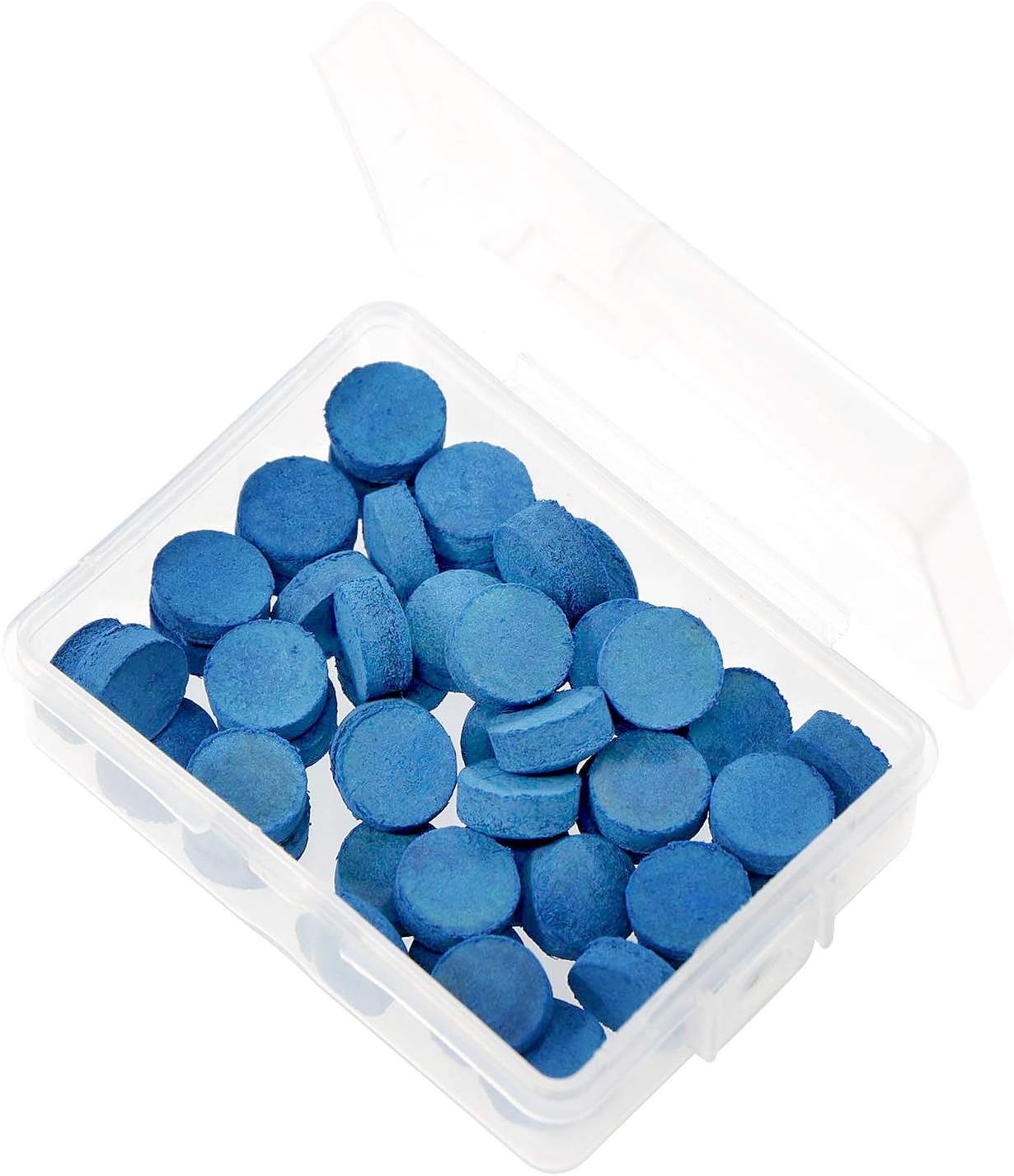 Waycreat Cue Tips 10mm Pool Cue Tip Billiard Replacement Snooker Accessories, Blue [25-piece]