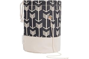 TOGETRUE Yarn Bag, Small Knitting Crochet Bag, Portable Yarn Storage Bags Organizer for Crocheting Project, Store Skein Ball, Short Knitting Needle (Black)