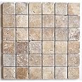 Jeffrey Court Brick Medley Beige 11.875 In. X 11.875 In. Honed Travertine Wall And Floor Mosaic Tile (9.79 Sq. Ft./Case