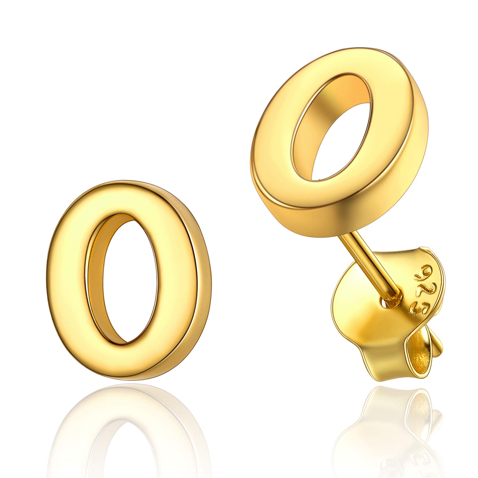 Gold Earrings For Women Initial Small Silver Stud Earrings