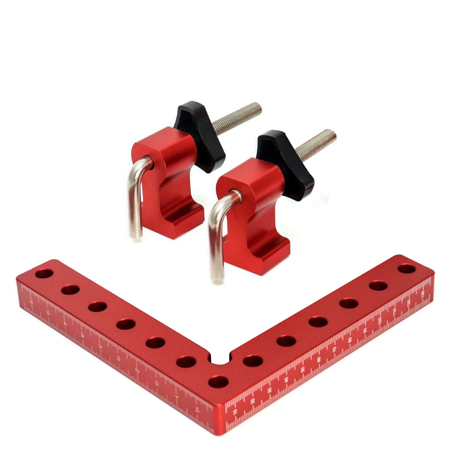 Corner Clamp 90 Degree 120 X 120mm Right Angle Fixing Clamp Aluminum Alloy Quick Clamp Positioning Angle for Woodworking Tools