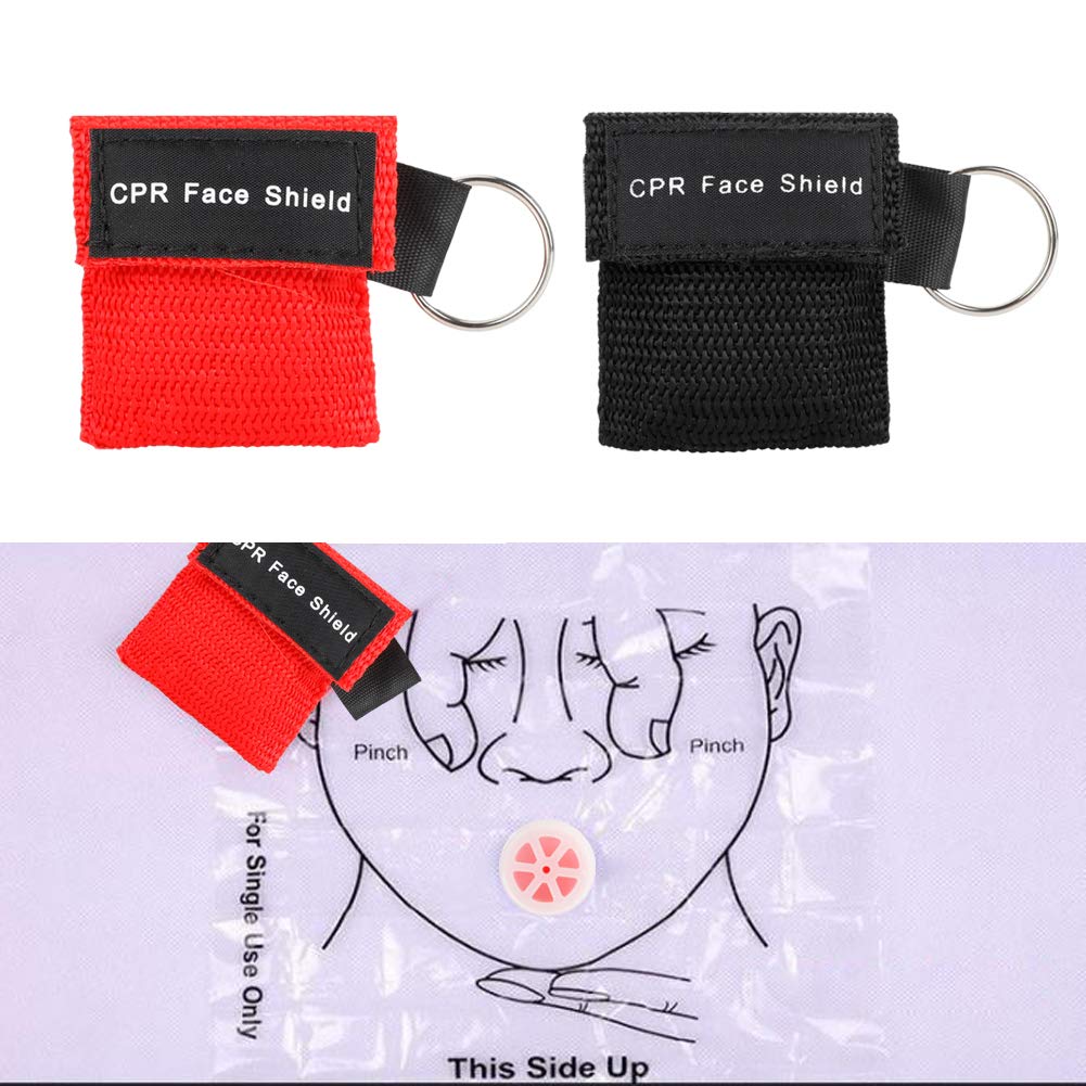 Mask Key Mua MojiDecor Breathing Mask CPR Mask Key Fob 10 Pieces Ventilation ...