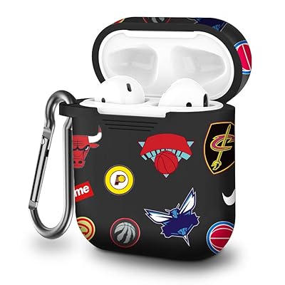 Soft Silicone Basketball Pattern AirPods Case with Kuwait Ubuy