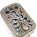 Nerien Peacock Purse Mirror Vintage Style Magnifying Makeup Mirror Bronze