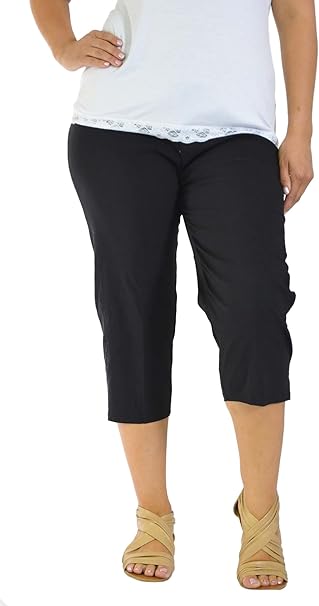 plus size crop trousers uk