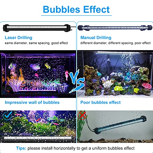 AKKEE Aquarium Light, Fish Tank Lights, Remote Control 12V 18 LEDs 5050 SMD Color Changing, Led Fish Tank Light With 24key Controller For Fresh And Saltwater Aquarium 32cm/12.6 In