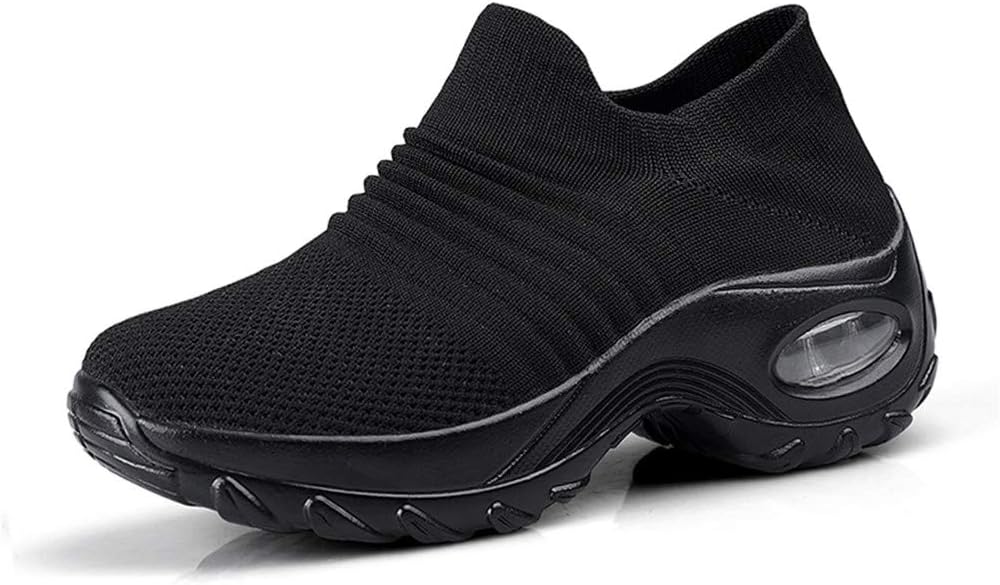 Leader Show Women's Slip-On Walking Shoes Comfortable Loafers Casual Non-Slip Nursing Shoes Fashion Platform Sneakers